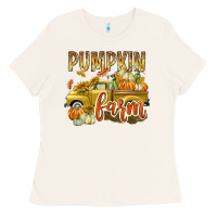 Bone Pumpkin farm with truck Ladies Tee - texasbilliewilder