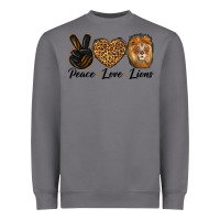 Storm Peace Love Lion Head Heavyweight Sweatshirt - LillyAllenDesigns