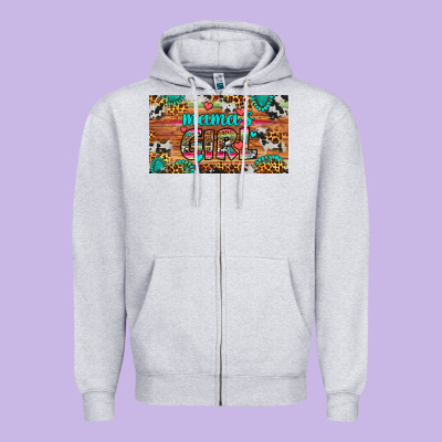 Mama's Girl Sippy Cup Zipper Hoodie Designed By Artiststas
