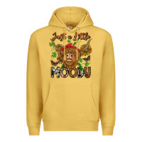 Antique Gold Just a Little Moody Premium Hoodie - CowhideDigitalArt