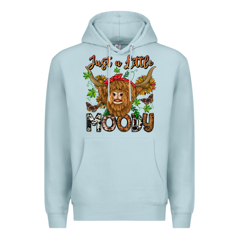 Just A Little Moody Premium Hoodie by CowhideDigitalArt | Teevron