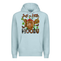 Blue Mist Just a Little Moody Premium Hoodie - CowhideDigitalArt