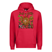 Cardinal Just a Little Moody Premium Hoodie - CowhideDigitalArt