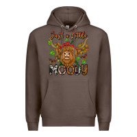 Coffee Just a Little Moody Premium Hoodie - CowhideDigitalArt