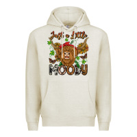 Oatmeal Heather Just a Little Moody Premium Hoodie - CowhideDigitalArt