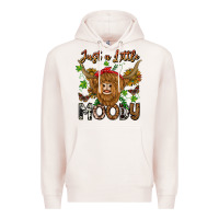 Pale Pink Just a Little Moody Premium Hoodie - CowhideDigitalArt