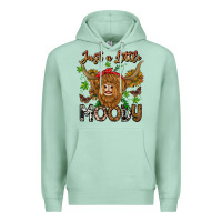 Seafoam Just a Little Moody Premium Hoodie - CowhideDigitalArt