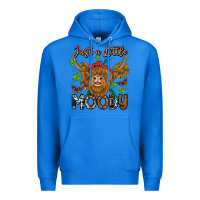 True Royal Just a Little Moody Premium Hoodie - CowhideDigitalArt