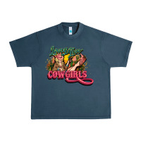 Midnight Navy Long life Cowgirls Urban Heavy Tee - HowdyJamesFarm