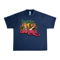 Navy Long life Cowgirls Urban Heavy Tee - HowdyJamesFarm