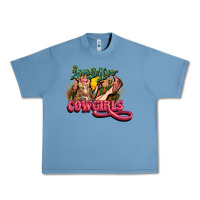 Pebble Blue Long life Cowgirls Urban Heavy Tee - HowdyJamesFarm