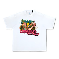 White Long life Cowgirls Urban Heavy Tee - HowdyJamesFarm