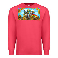 Cardinal 2 donkeys sunflower Premium Sweatshirt - BarkalooDesign
