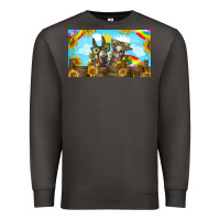 Smoke 2 donkeys sunflower Premium Sweatshirt - BarkalooDesign