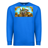 True Royal 2 donkeys sunflower Premium Sweatshirt - BarkalooDesign