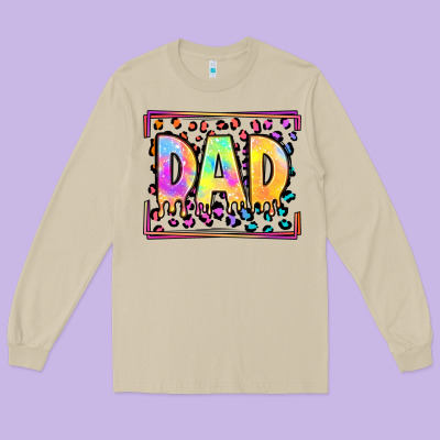 Lgbtq Tie Dye Dad Long Sleeve Tee Designed By Oliviacreatesart