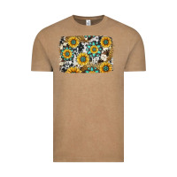Vintage Coffee gemstone sunflower cowhide background Vintage Tee - Jasminsmagicworld