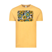 Vintage Mustard gemstone sunflower cowhide background Vintage Tee - Jasminsmagicworld