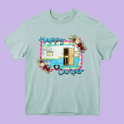 Happy Camper Heavy Core Tee Designed By Bettercallsaul