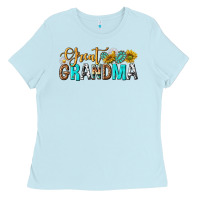 Baby Blue Western Great Grandma Ladies Tee - texasbilliewilder