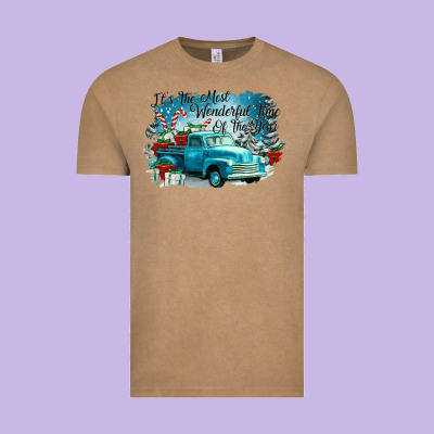 Its The Wonderful Time Of The Year Truck Vintage Tee Designed By Cowgirlartshop
