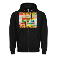 Black hello summer ice coffee Zipper Hoodie - Artiststas
