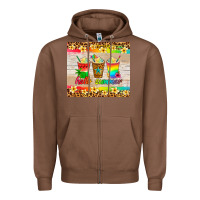 Chestnut hello summer ice coffee Zipper Hoodie - Artiststas