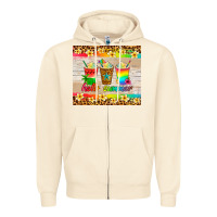 Hello Summer Ice Coffee Zipper Hoodie | Teevron