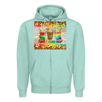 Seafoam hello summer ice coffee Zipper Hoodie - Artiststas