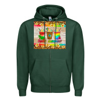 Sports Green hello summer ice coffee Zipper Hoodie - Artiststas