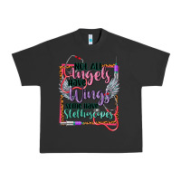 Pigment Black cowgirl not all angels have wings Urban Heavy Tee - CowGirlArtShop