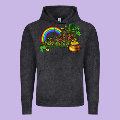 Kentucky Map St.patricks Vintage Hoodie Designed By Cowgirlartshop
