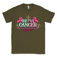 Army Green Heal Cancer Luke 1:37 cross Cancer Awareness Classic Tee - HowdyJamesFarm