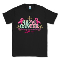 Black Heal Cancer Luke 1:37 cross Cancer Awareness Classic Tee - HowdyJamesFarm