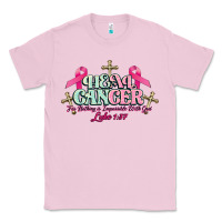 Bubblegum Pink Heal Cancer Luke 1:37 cross Cancer Awareness Classic Tee - HowdyJamesFarm