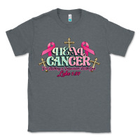 Charcoal Heather Heal Cancer Luke 1:37 cross Cancer Awareness Classic Tee - HowdyJamesFarm