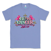 Colony Blue Heal Cancer Luke 1:37 cross Cancer Awareness Classic Tee - HowdyJamesFarm