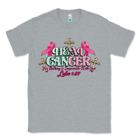 Heather Grey Heal Cancer Luke 1:37 cross Cancer Awareness Classic Tee - HowdyJamesFarm