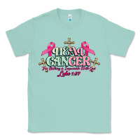 Seafoam Heal Cancer Luke 1:37 cross Cancer Awareness Classic Tee - HowdyJamesFarm