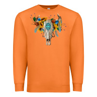 Carrot boho bull skull Premium Sweatshirt - BarkalooDesign