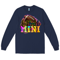 Navy football mini Long Sleeve Tee - OliviaCreatesArt