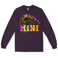 Plum football mini Long Sleeve Tee - OliviaCreatesArt