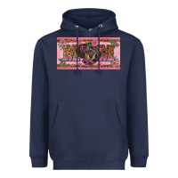 Navy danchshund mom license plate template Heavyweight Hoodie - BarkalooDesign