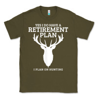 Army Green Hunting Retirement Plan Funny Elk Deer Retired Hunter Gift Classic Tee - longCreatives