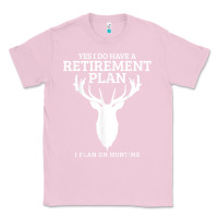 Bubblegum Pink Hunting Retirement Plan Funny Elk Deer Retired Hunter Gift Classic Tee - longCreatives