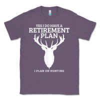 Lavender Hunting Retirement Plan Funny Elk Deer Retired Hunter Gift Classic Tee - longCreatives