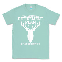 Seafoam Hunting Retirement Plan Funny Elk Deer Retired Hunter Gift Classic Tee - longCreatives
