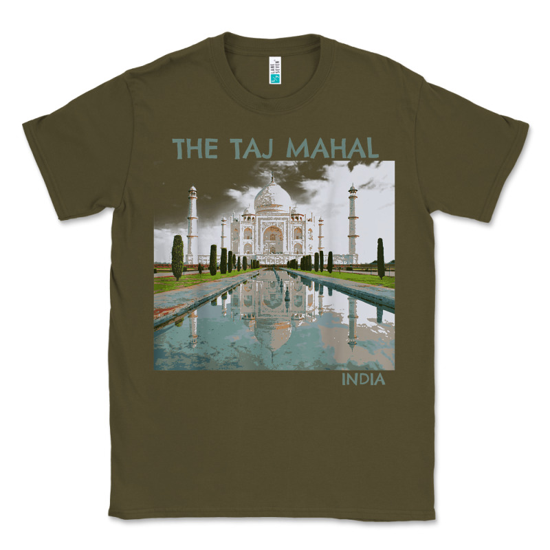 India Agra Taj Mahal Mausoleum Travel Tourist Classic Tee by longCreatives | Teevron