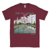 Burgundy india agra taj mahal mausoleum travel tourist Classic Tee - longCreatives