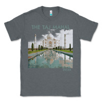 Charcoal Heather india agra taj mahal mausoleum travel tourist Classic Tee - longCreatives